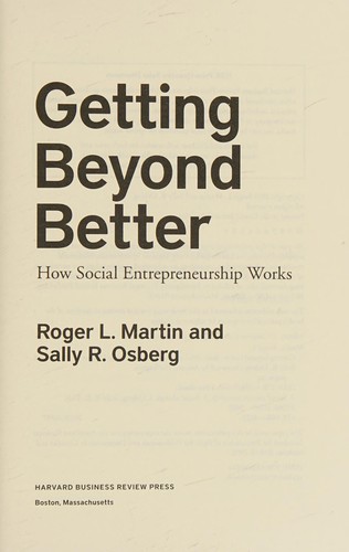 Getting Beyond Better cover