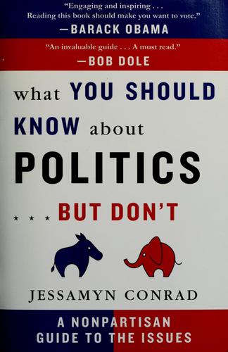 What You Should Know About Politics... But Don't cover