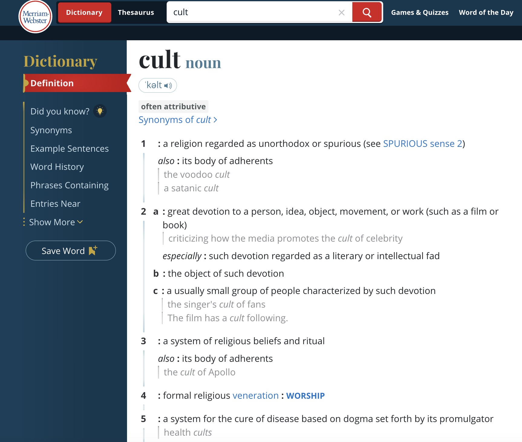 Source:Merriam-Webster